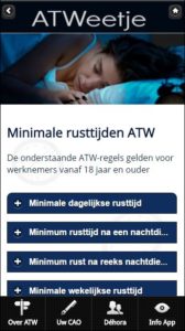 atweetje - rusttijden arbeidstijdenwet