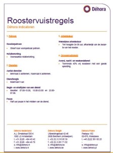 kaart vuistregels gezond roosteren